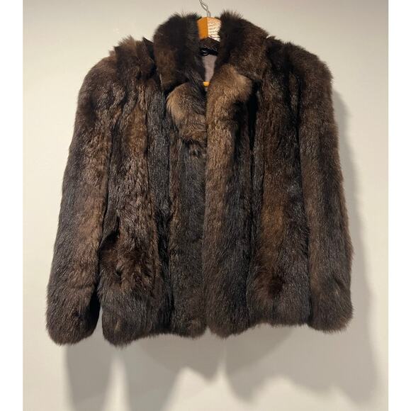 1970s Stunning Mink Fur Coat Dark Brown Size M/L JL - Picture 1 of 11